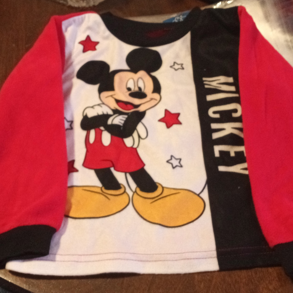 Mickey Mouse Pijama Top 4T